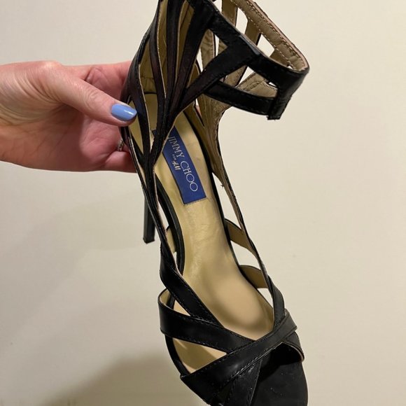 Jimmy Choo for H&M Black High Heels Size 39/8.5 - Picture 2 of 5